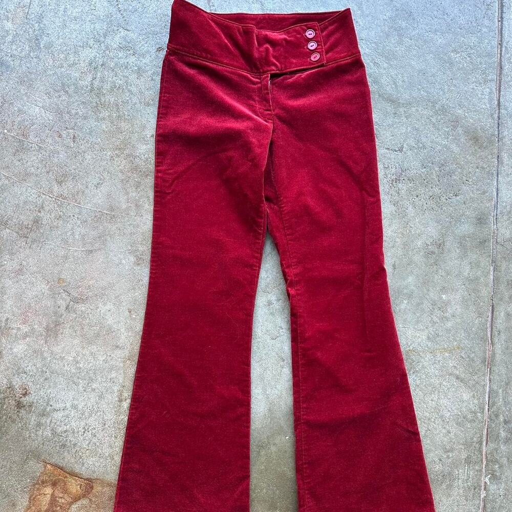 New With Tags Forever 21 Burgundy Corduroy Flare Pants